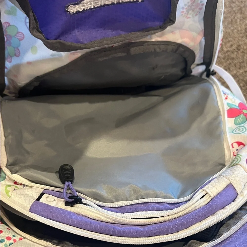 High Sierra Kids Backpack - Purple and Cream Floral - Picture 4 of 8